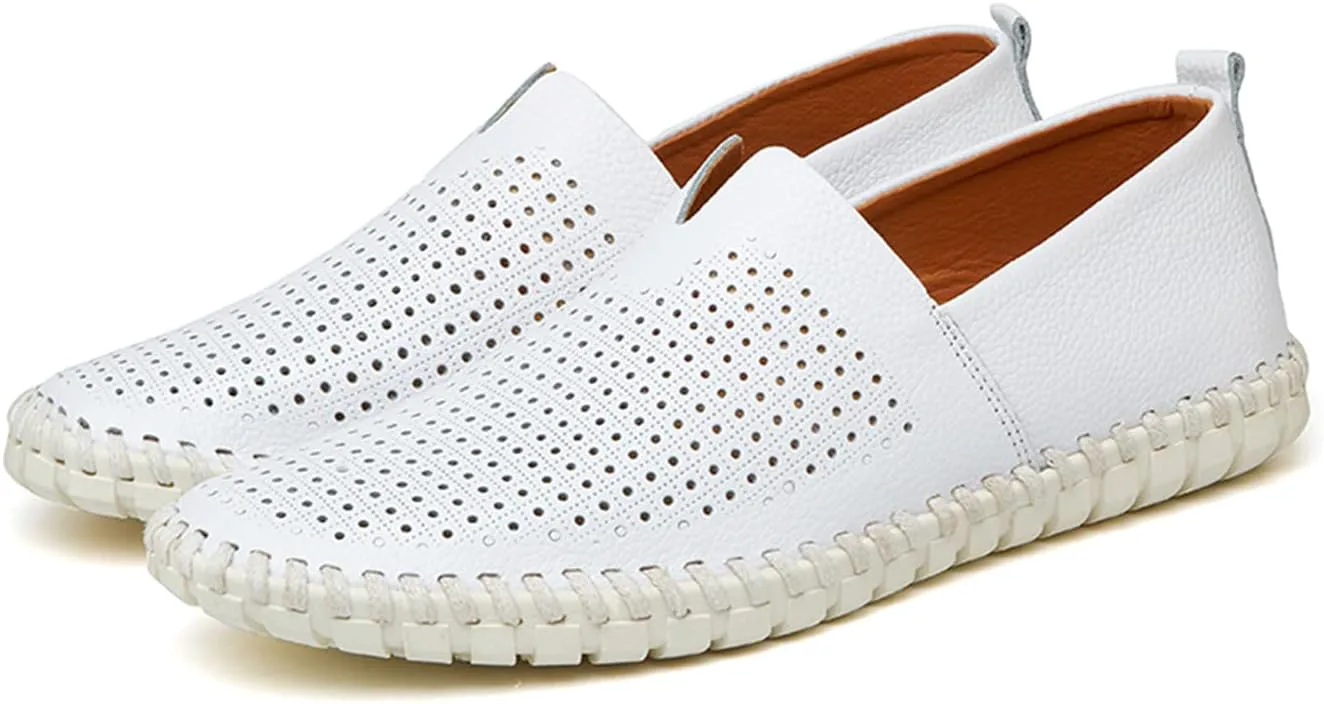 Мужские кожаные эспадрильи Santimon слипоны с открытым носком, повседневные дышащие обувь, белый
Мужские кожаные эспадрильи Santimon слипоны с открытым носком, повседневные дышащие обувь, белый