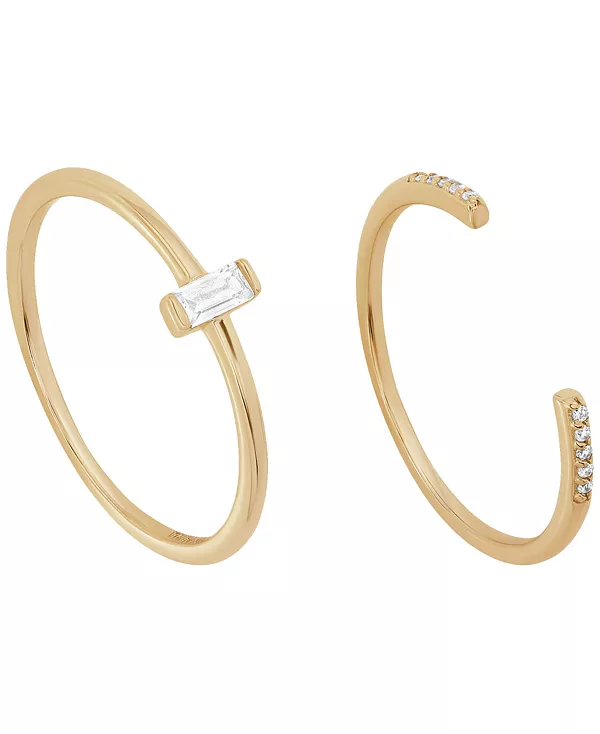 Комплект из двух колец с кубическим цирконием (0,23 карата) из золота и серебра 925 пробы Macy'S, gold
Комплект из двух колец с кубическим цирконием (0,23 карата) из золота и серебра 925 пробы Macy'S, gold