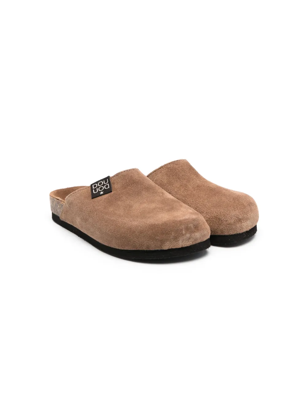 Слиперы с логотипом Douuod Kids, коричневый 
Слиперы с логотипом Douuod Kids, коричневый