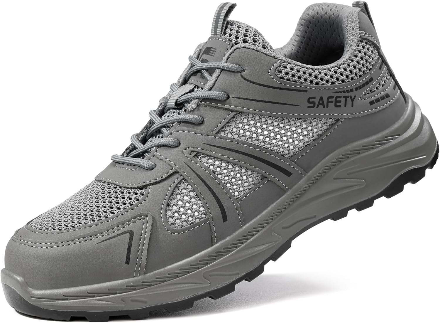 Мужские ботинки с стальным носком, дышащие, без шнурков, для строительства, легкие кроссовки со стальным носком, неразрушимая обувь, защитные кроссовки с стальным носком для работы на складе Generic, серый
Мужские ботинки с стальным носком, дышащие, без шнурков, для строительства, легкие кроссовки со стальным носком, неразрушимая обувь, защитные кроссовки с стальным носком для работы на складе Generic, серый