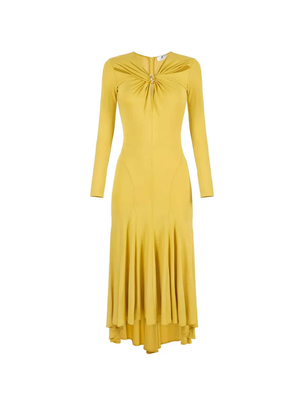 Платье миди с вырезами Elisabetta Franchi, желтый
Платье миди с вырезами Elisabetta Franchi, желтый