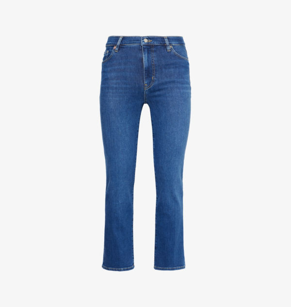 Элегантные джинсы прямого кроя с пятью карманами и высокой посадкой из эластичного денима. Frame, цвет femma
Элегантные джинсы прямого кроя с пятью карманами и высокой посадкой из эластичного денима. Frame, цвет femma