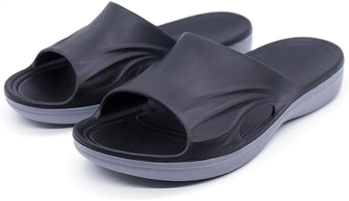 Мужские шлепанцы для душа и бассейна, быстросохнущие, противоскользящие, мягкие из ЭВА, с открытым носком, для дома, ванной, спальни, бассейна, колледжа, общежития, спортзала, пляжа Niddislip, черный
Мужские шлепанцы для душа и бассейна, быстросохнущие, противоскользящие, мягкие из ЭВА, с открытым носком, для дома, ванной, спальни, бассейна, колледжа, общежития, спортзала, пляжа Niddislip, черный