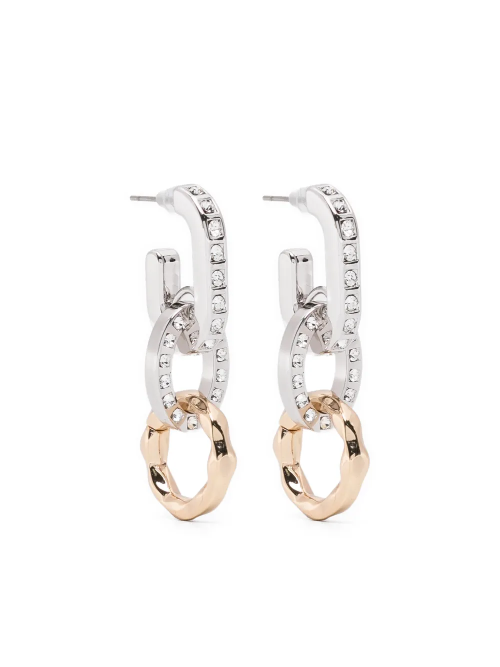 Серьги из стекла в виде звеньев Maje, серебристый
Серьги из стекла в виде звеньев Maje, серебристый