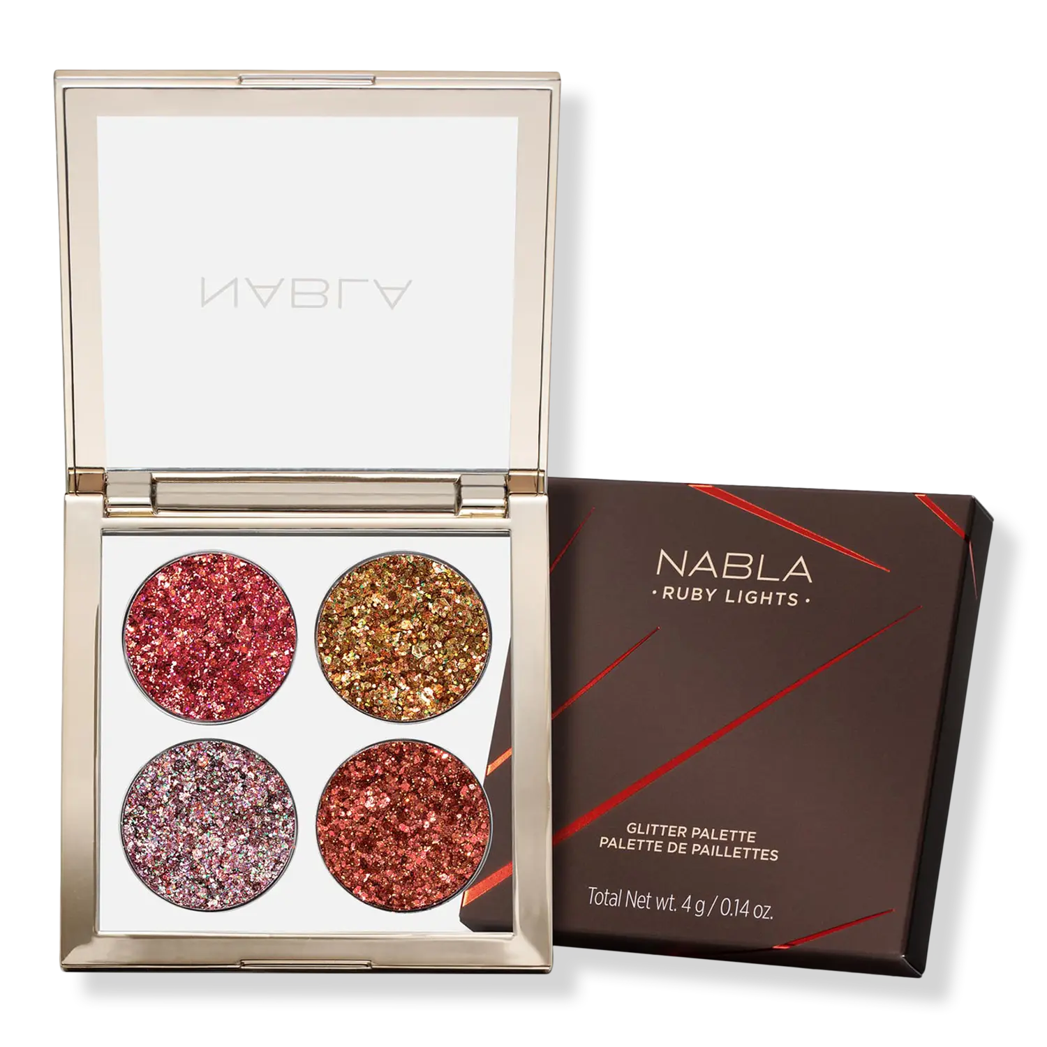 Тени для век Ruby Lights Glitter Palette NABLA
Тени для век Ruby Lights Glitter Palette NABLA