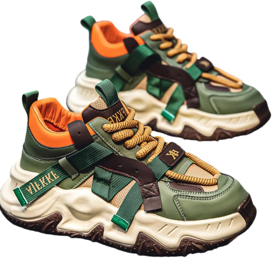 Удобные и стильные мужские кроссовки на толстой подошве с шнуровкой - дышащие повседневные туфли для всех сезонов, прогулок на улице и путешествий Generic, зеленый/хаки
Удобные и стильные мужские кроссовки на толстой подошве с шнуровкой - дышащие повседневные туфли для всех сезонов, прогулок на улице и путешествий Generic, зеленый/хаки