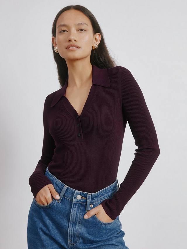 Топ с V-образным вырезом и пуговицами Albaray, Burgundy
Топ с V-образным вырезом и пуговицами Albaray, Burgundy