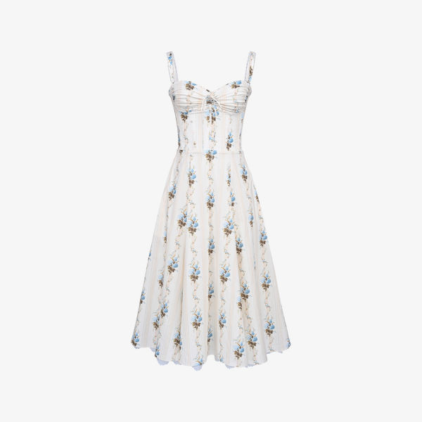 Платье миди House Of Cb из стрейч-хлопка с цветочным принтом, бежевый
Платье миди House Of Cb из стрейч-хлопка с цветочным принтом, бежевый