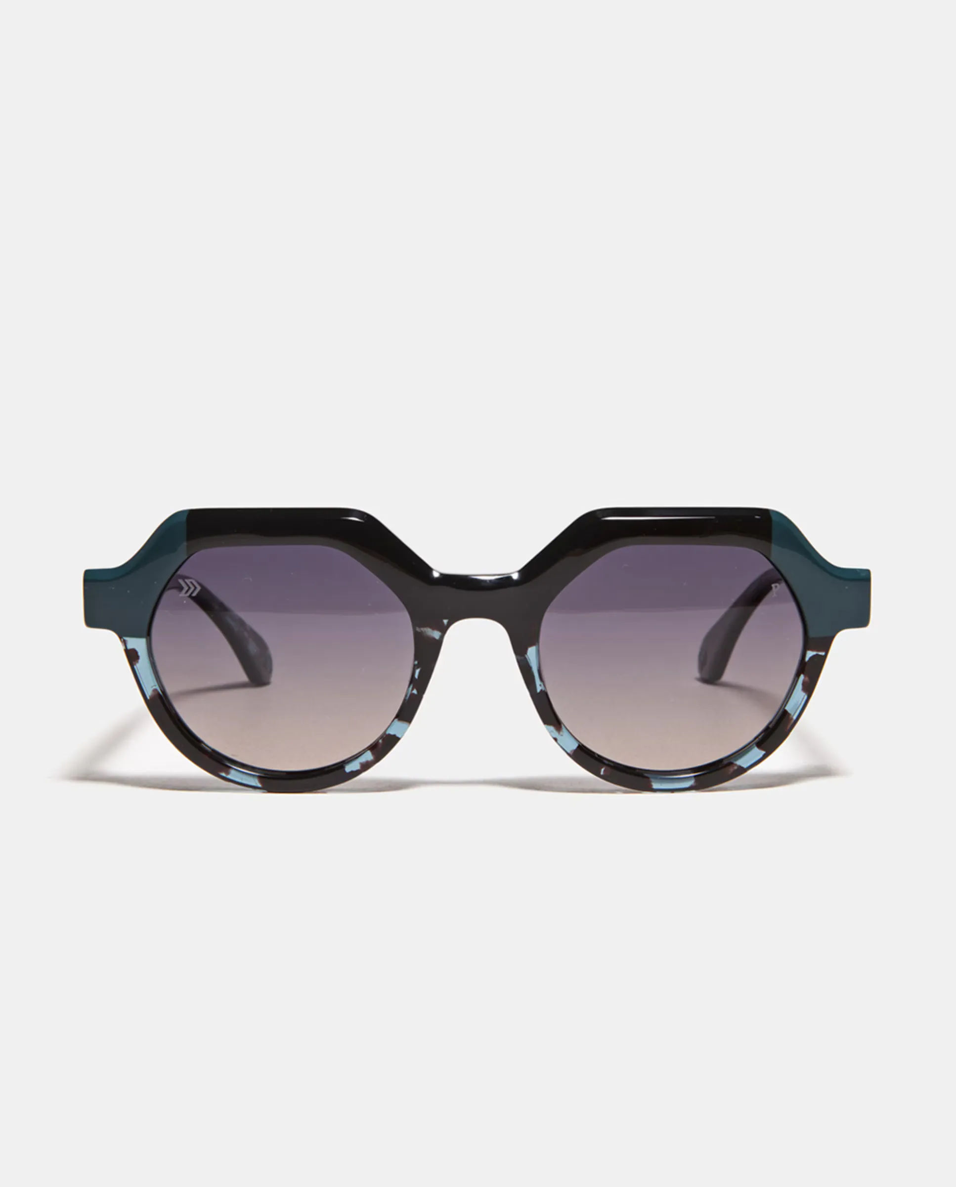 Круглые женские солнцезащитные очки из трехцветного ацетата с поляризованными линзами No Idols, бирюзовый
Круглые женские солнцезащитные очки из трехцветного ацетата с поляризованными линзами No Idols, бирюзовый