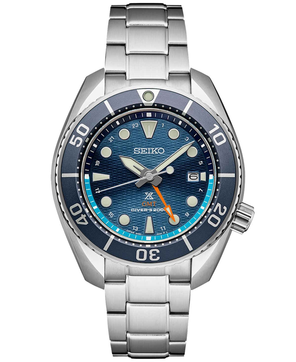 Мужские часы Prospex Sea Sumo Solar GMT с браслетом из нержавеющей стали, 45 мм Seiko
Мужские часы Prospex Sea Sumo Solar GMT с браслетом из нержавеющей стали, 45 мм Seiko