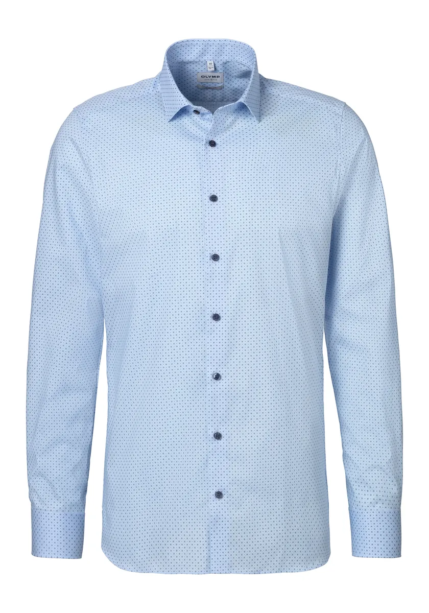Деловая рубашка OLYMP "Level Five Body Fit", с минимальным принтом, синий
Деловая рубашка OLYMP "Level Five Body Fit", с минимальным принтом, синий