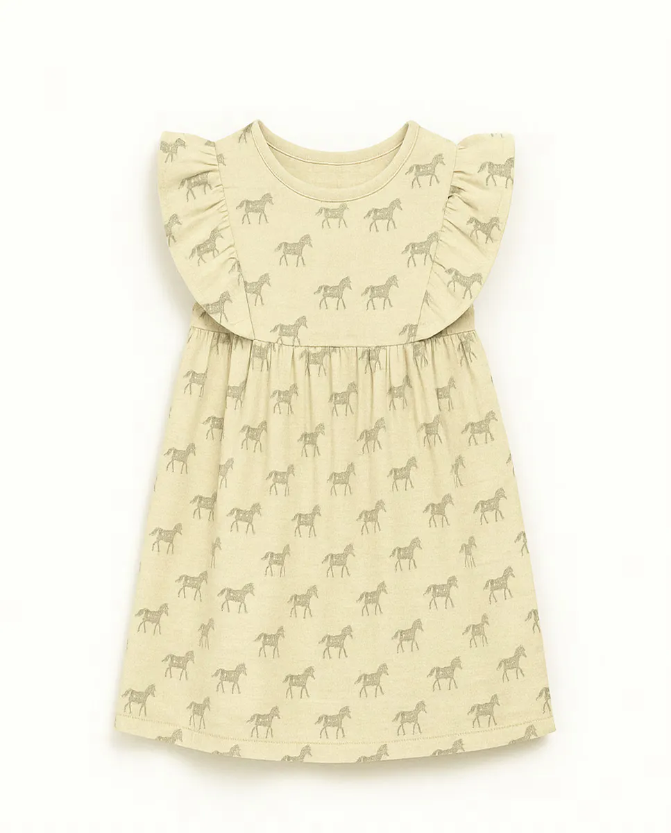 Платье для девочки с рюшами и сафари-принтом BABIDÚ, бежевый
Платье для девочки с рюшами и сафари-принтом BABIDÚ, бежевый