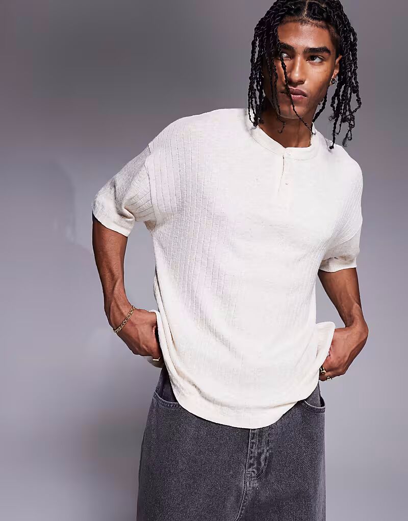 Футболка свободного кроя ASOS DESIGN свободного кроя с льняным эффектом кремового цвета
Футболка свободного кроя ASOS DESIGN свободного кроя с льняным эффектом кремового цвета