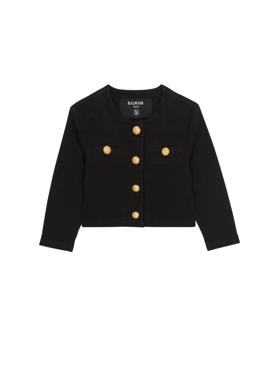 Укороченный пиджак Balmain, черный
Укороченный пиджак Balmain, черный