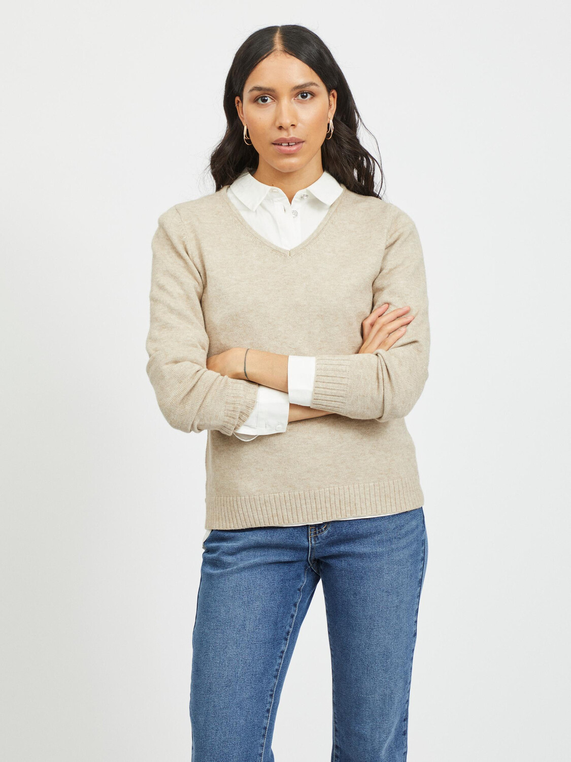 Свитер Vila Dünner Strick Basic Stretch Sweater VIRIL, бежевый
Свитер Vila Dünner Strick Basic Stretch Sweater VIRIL, бежевый