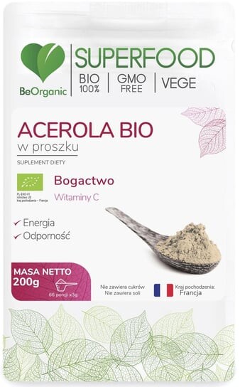Ацерола БИО порошок BeOrganic 200 г BeOrganic
