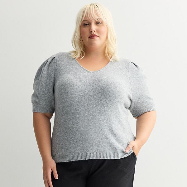 Топ с V-образным вырезом и пышными рукавами plus size Nine West, Dark Metal Heather
Топ с V-образным вырезом и пышными рукавами plus size Nine West, Dark Metal Heather