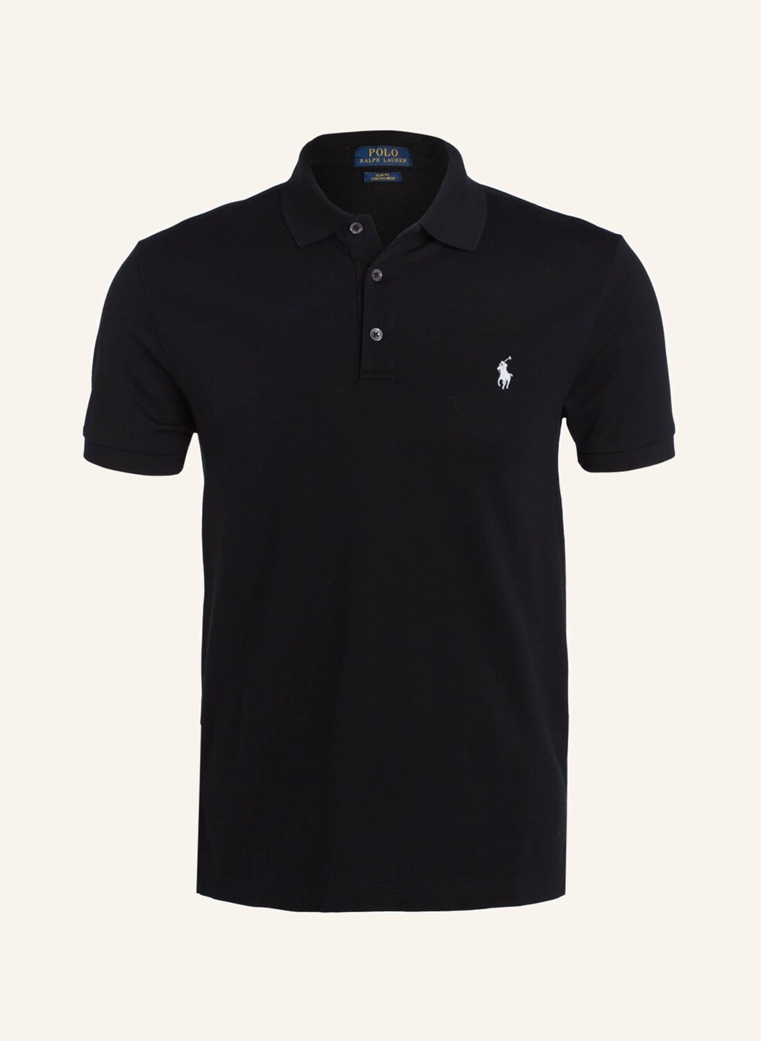 Рубашка поло POLO RALPH LAUREN Piqué Slim Fit, черный 
Рубашка поло POLO RALPH LAUREN Piqué Slim Fit, черный