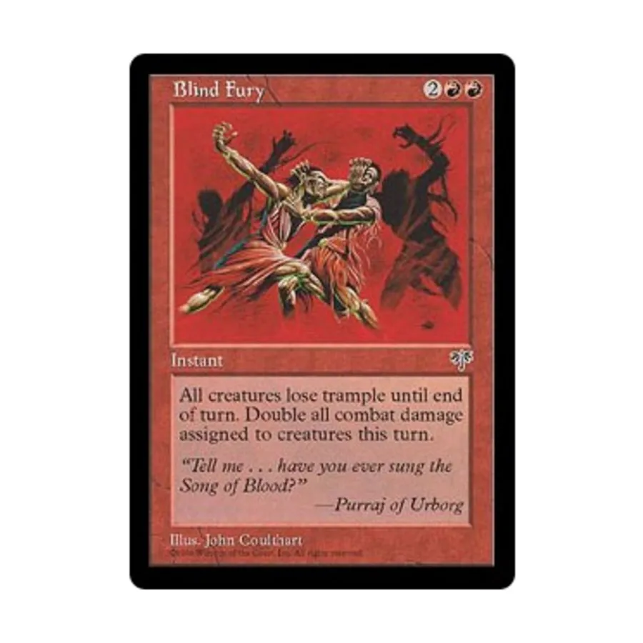 CCG Слепая ярость (U), MTG - Mirage
CCG Слепая ярость (U), MTG - Mirage