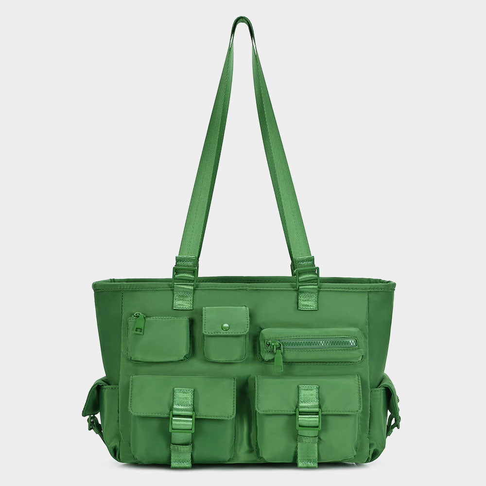 Многофункциональная сумка-тоут через плечо с несколькими карманами FASHNZFAB, зеленый
Многофункциональная сумка-тоут через плечо с несколькими карманами FASHNZFAB, зеленый