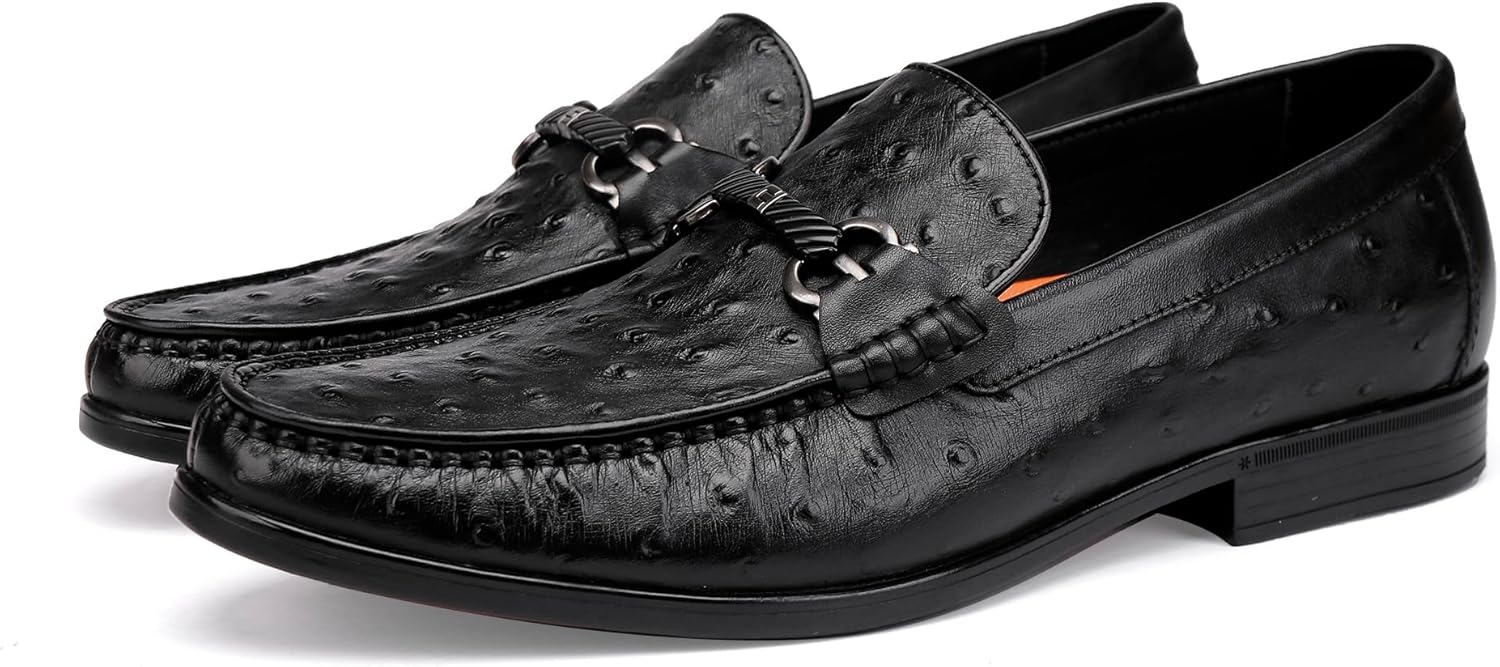 Мужские кожаные туфли, повседневные лоферы с узором под страуса и пряжкой, без шнурков, для свадеб, вечеринок и деловых мероприятий, формальная обувь для мужчин Generic, черный
Мужские кожаные туфли, повседневные лоферы с узором под страуса и пряжкой, без шнурков, для свадеб, вечеринок и деловых мероприятий, формальная обувь для мужчин Generic, черный