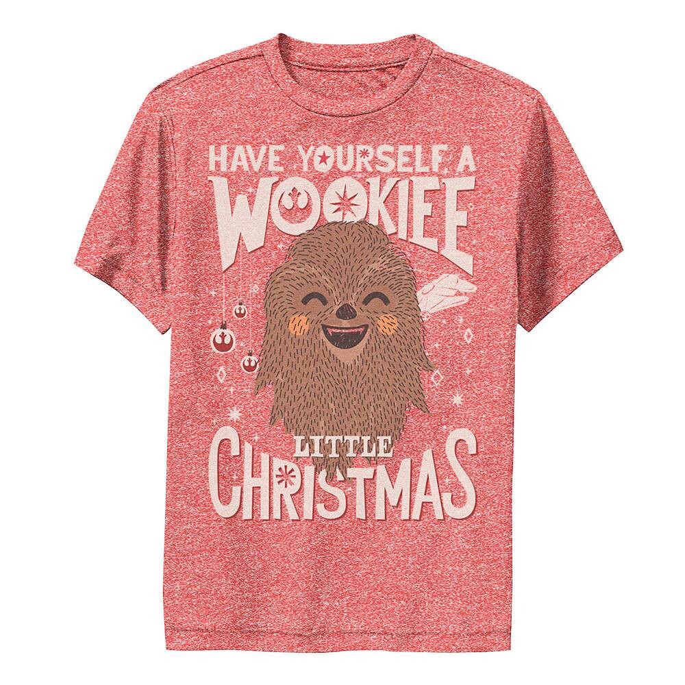 Маленькая рождественская футболка с рисунком «Вуки» для мальчиков 8–20 лет Star Wars, цвет Red Heather
Маленькая рождественская футболка с рисунком «Вуки» для мальчиков 8–20 лет Star Wars, цвет Red Heather
