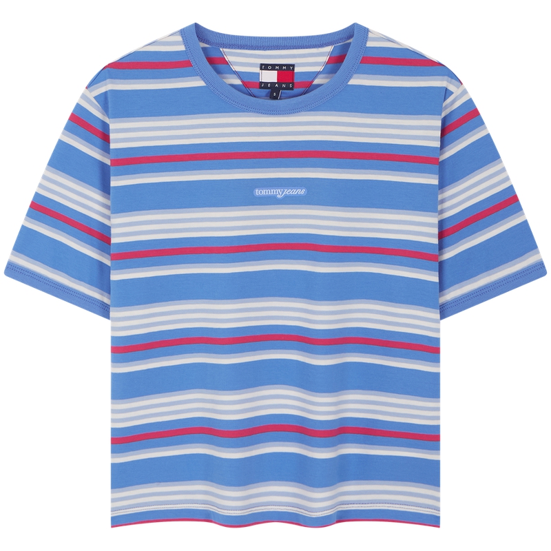 Футболка женская с круглым вырезом Moderate Tommy Hilfiger, синий stripes c39
Футболка женская с круглым вырезом Moderate Tommy Hilfiger, синий stripes c39