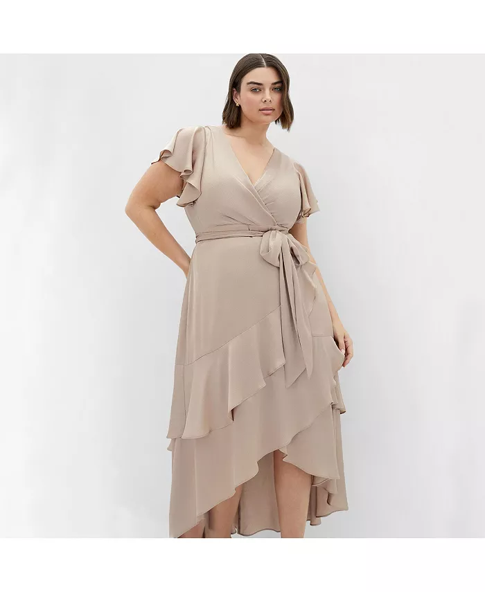 Платье макси размера плюс кокетливая Джен CITY CHIC, коричневый
Платье макси размера плюс кокетливая Джен CITY CHIC, коричневый