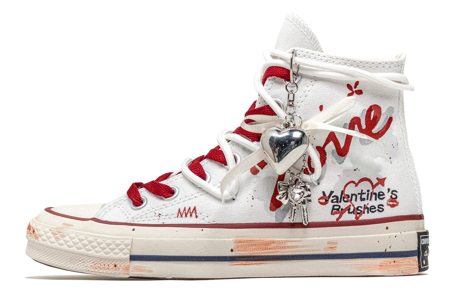 Chuck 70 Great Painting Journey, Overlapping Love устойчивые к истиранию высокие кроссовки из холста Unisex Converse, красный/белый
Chuck 70 Great Painting Journey, Overlapping Love устойчивые к истиранию высокие кроссовки из холста Unisex Converse, красный/белый