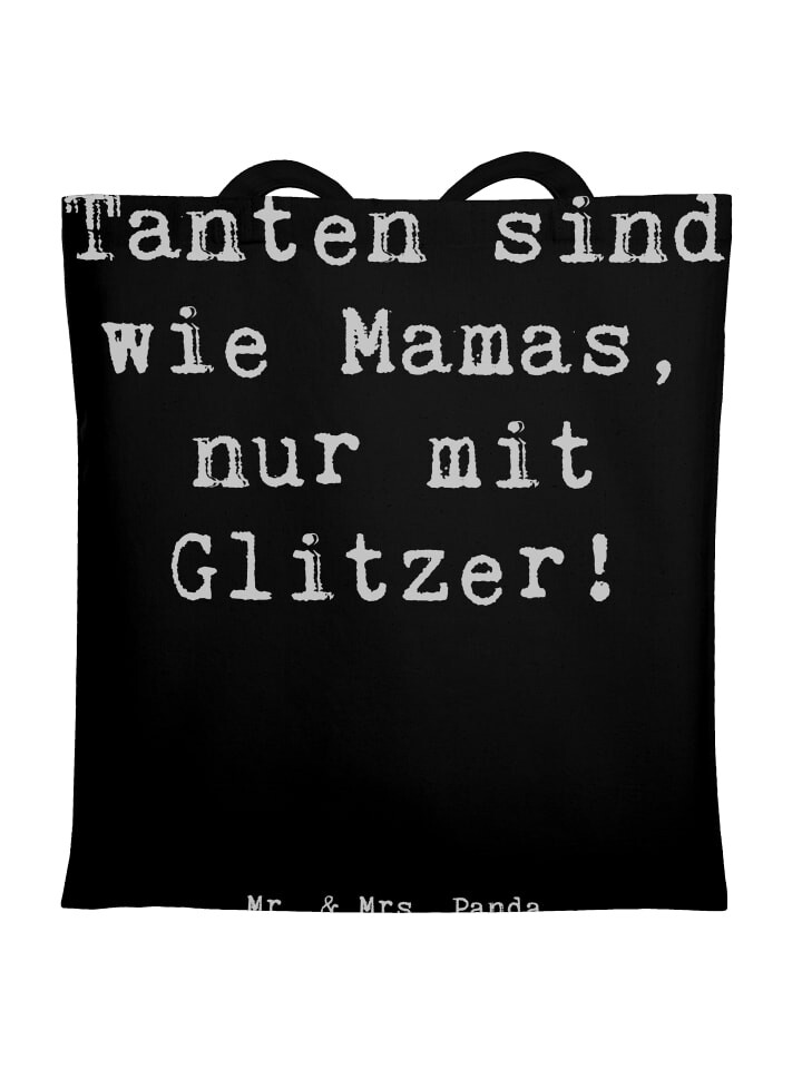 Сумка для переноски Mr & Mrs Panda Glitzernde Tante, черный
Сумка для переноски Mr & Mrs Panda Glitzernde Tante, черный