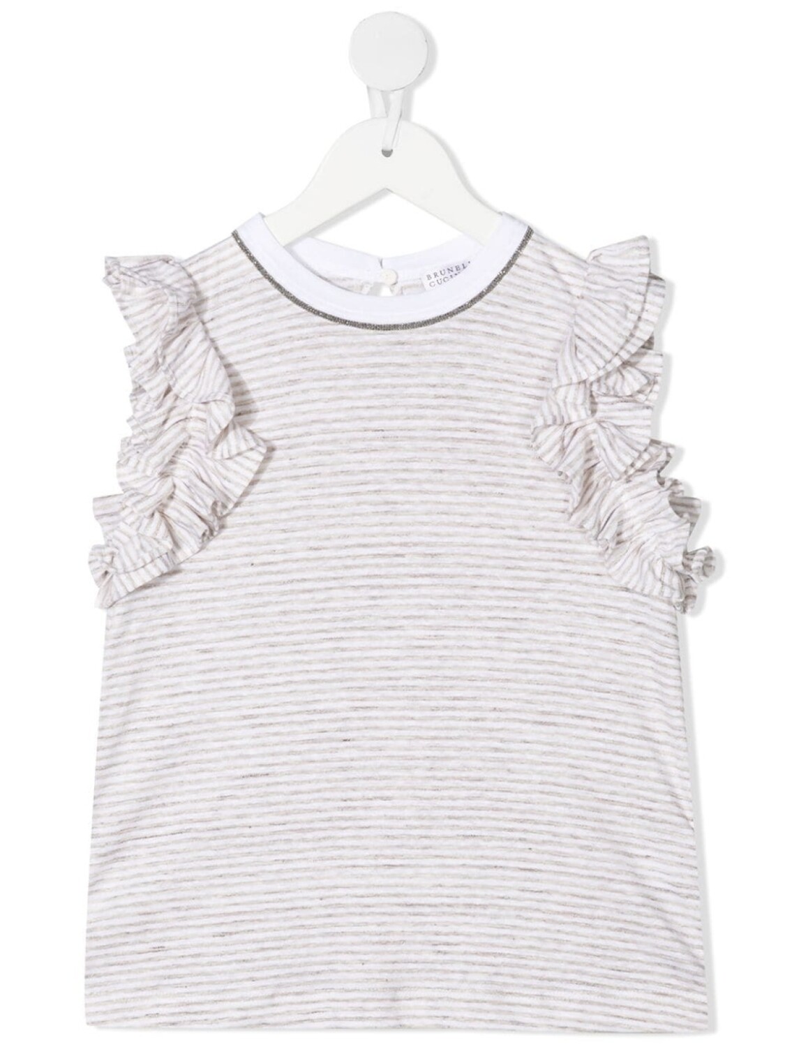 Brunello Cucinelli Kids топ с оборками, серый
Brunello Cucinelli Kids топ с оборками, серый