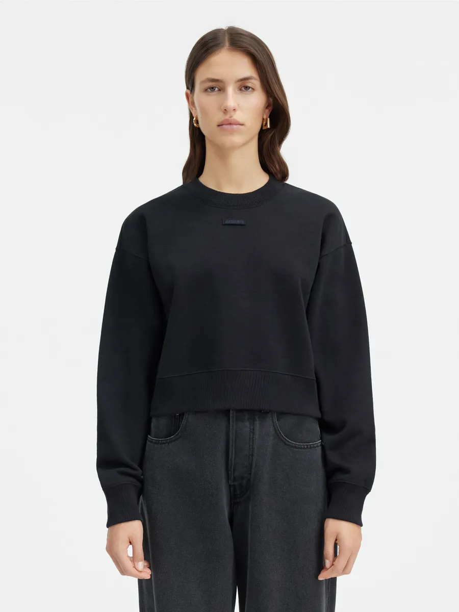 Пуловер с логотипом Grgrain Le Gr Grain Jacquemus, черный
Пуловер с логотипом Grgrain Le Gr Grain Jacquemus, черный