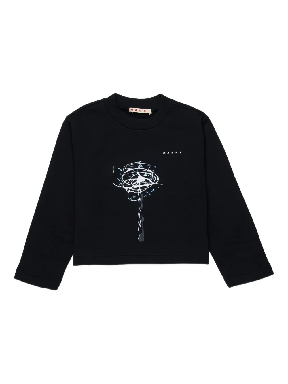 Толстовка с графичным принтом Marni Kids, черный
Толстовка с графичным принтом Marni Kids, черный