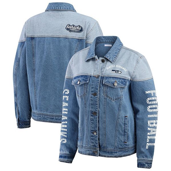 Женская джинсовая куртка seattle seahawks на пуговицах Wear By Erin Andrews
Женская джинсовая куртка seattle seahawks на пуговицах Wear By Erin Andrews
