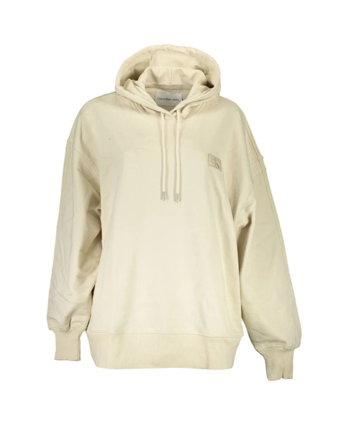 Бежевая хлопковая толстовка с логотипом Calvin Klein, бежевый
Бежевая хлопковая толстовка с логотипом Calvin Klein, бежевый