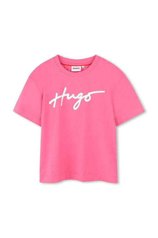Детская хлопковая футболка Hugo, розовый
Детская хлопковая футболка Hugo, розовый