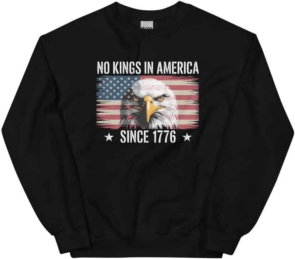 Толстовка No Kings in America с 1776 года для патриотов и любителей истории ThaLiStore
Толстовка No Kings in America с 1776 года для патриотов и любителей истории ThaLiStore