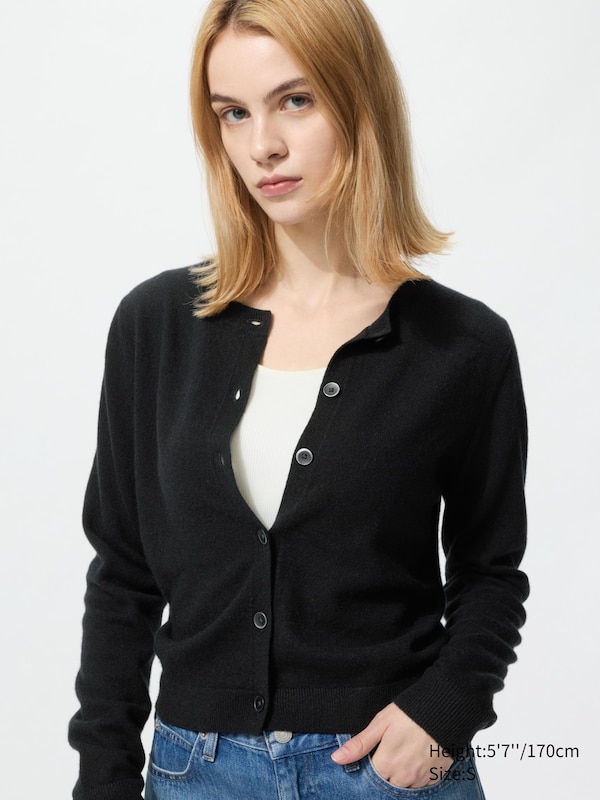 Короткий кардиган из 100% кашемира Uniqlo, 09 black
Короткий кардиган из 100% кашемира Uniqlo, 09 black