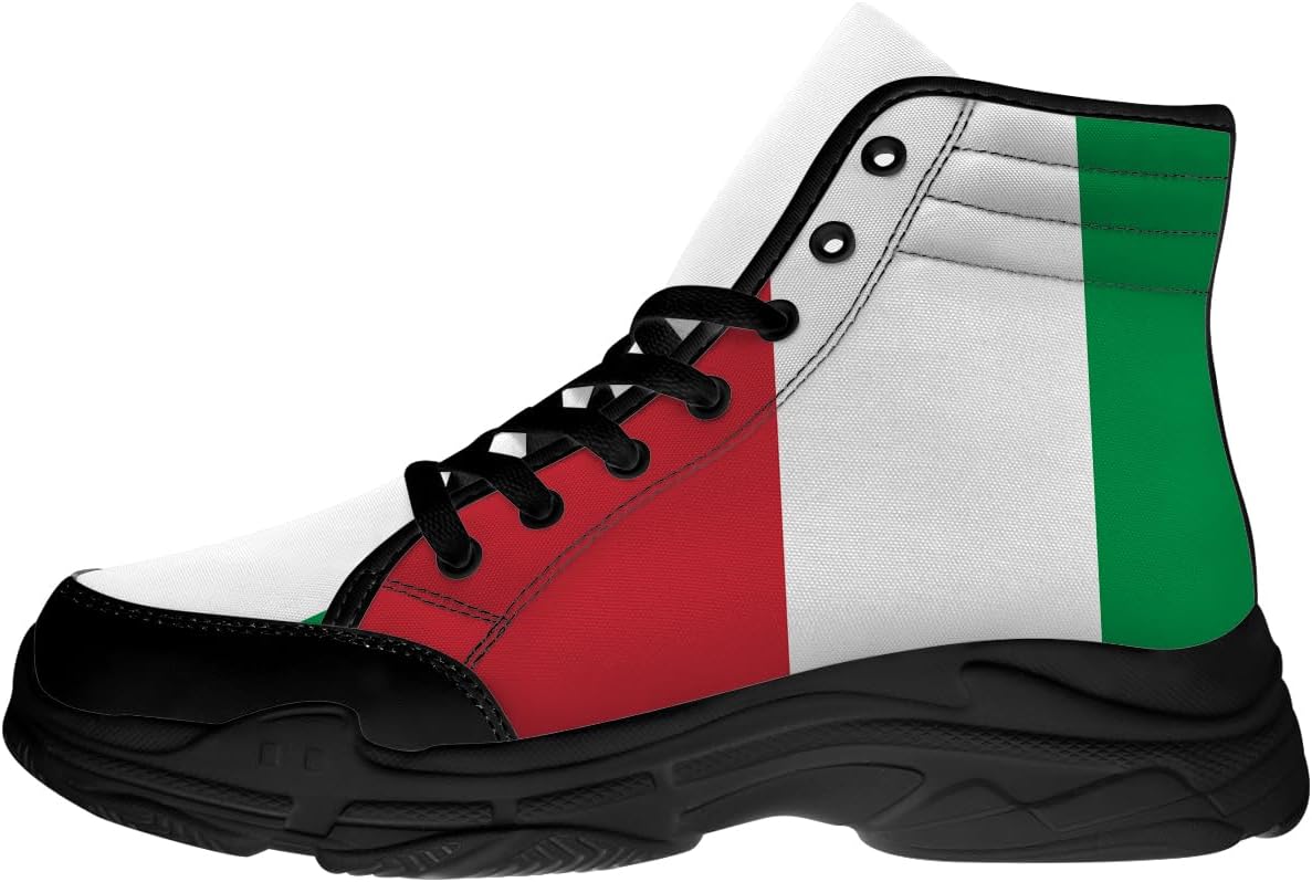 Мужские и женские высокие кеды с итальянским флагом, сандалии на шнуровке из ткани на платформе, подарки для нее и для него Generic, белый/красный/зеленый
Мужские и женские высокие кеды с итальянским флагом, сандалии на шнуровке из ткани на платформе, подарки для нее и для него Generic, белый/красный/зеленый