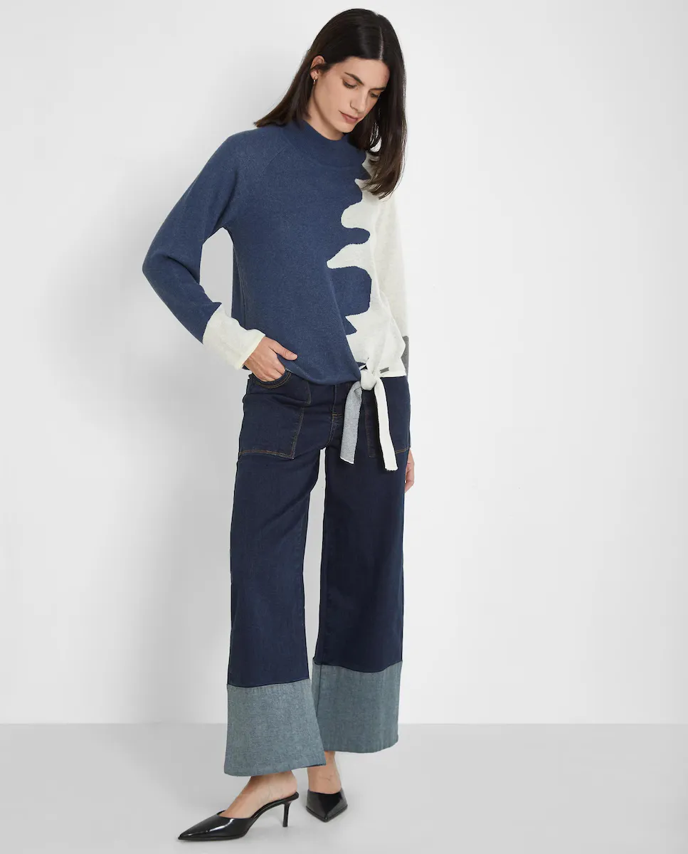 Женский джемпер с регулируемым бантом Trucco, синий
Женский джемпер с регулируемым бантом Trucco, синий