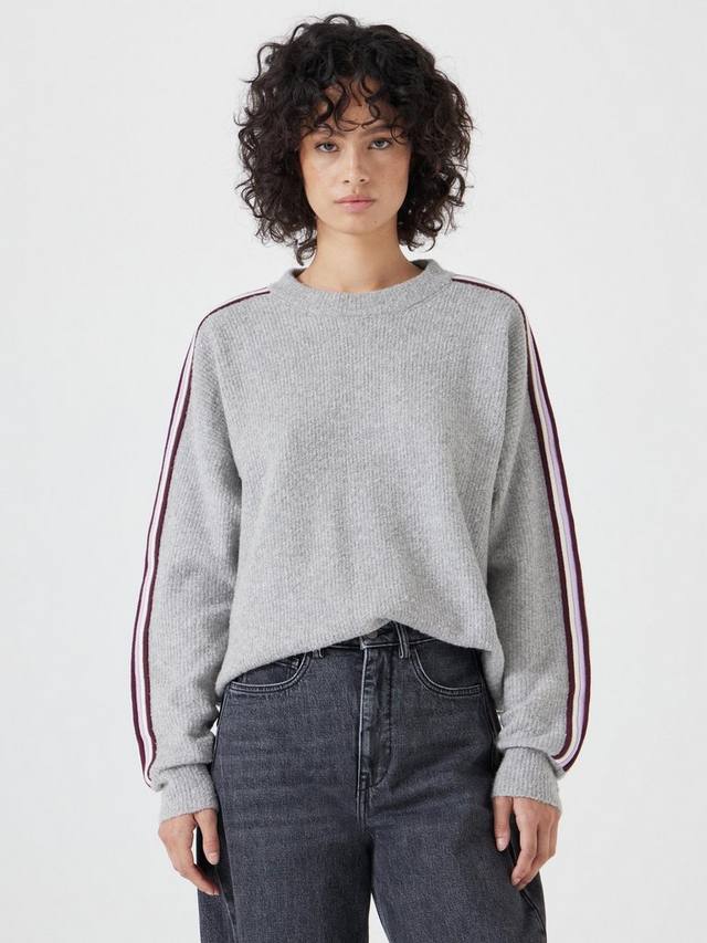 Джемпер с круглым вырезом в оттоманскую полоску от лидии HUSH, цвет Light Grey Marl
Джемпер с круглым вырезом в оттоманскую полоску от лидии HUSH, цвет Light Grey Marl