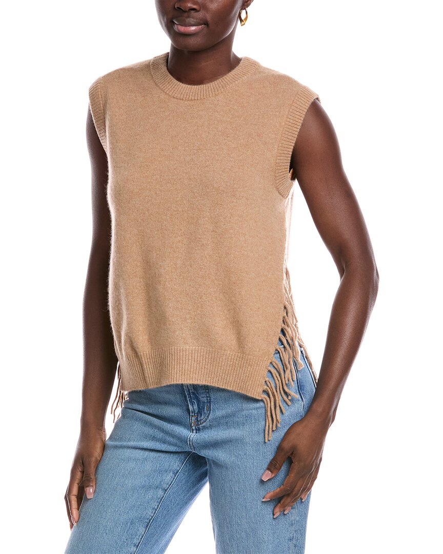 Минни Роуз Свитер-жилет с боковой бахромой из кашемира Minnie Rose, коричневый
Минни Роуз Свитер-жилет с боковой бахромой из кашемира Minnie Rose, коричневый