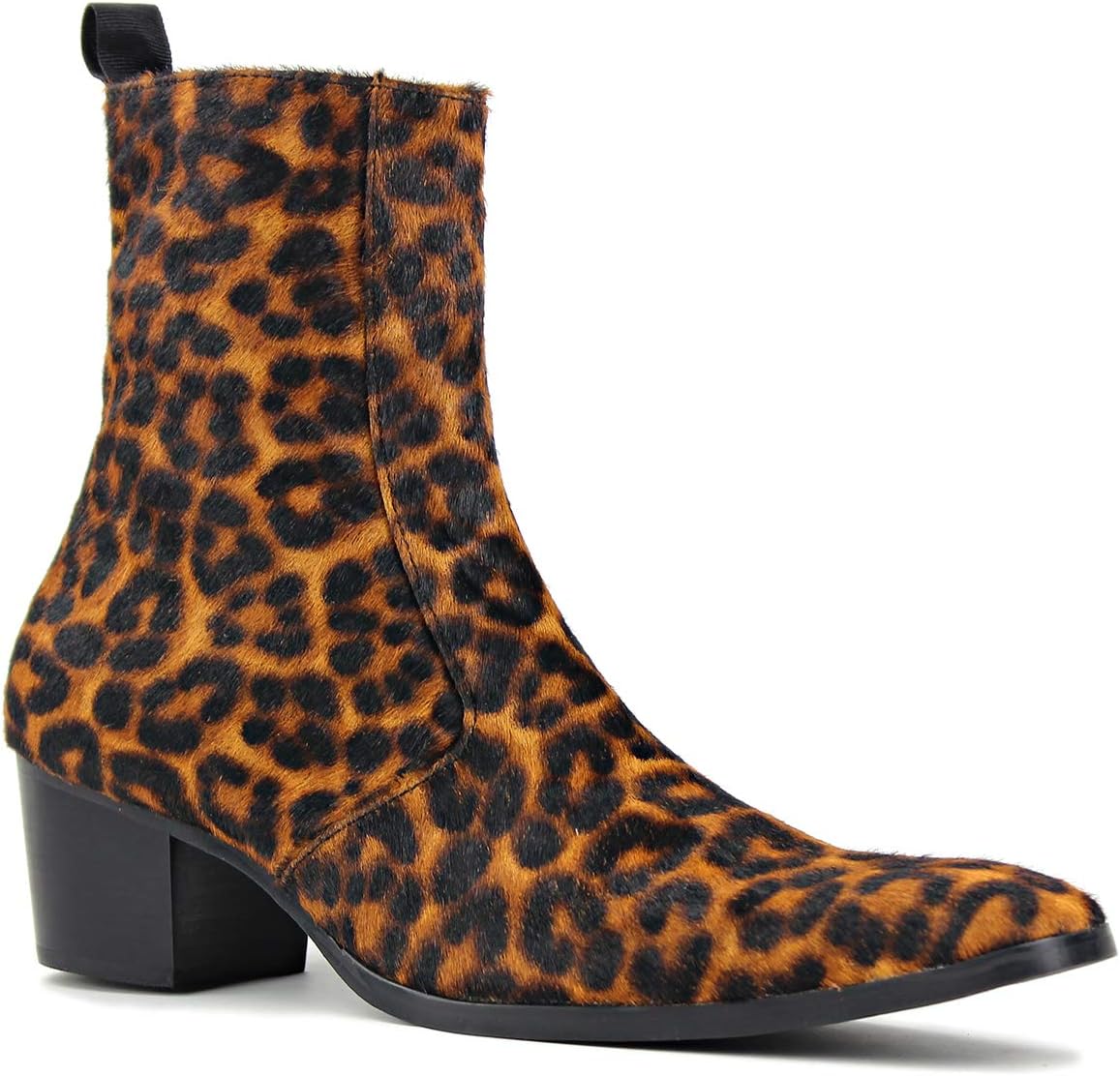 Мужские ботинки OSSTONE Chelsea на щиколотку из кожи с мехом пони и леопардовым принтом, боковая молния, каблук JY012, черный
Мужские ботинки OSSTONE Chelsea на щиколотку из кожи с мехом пони и леопардовым принтом, боковая молния, каблук JY012, черный