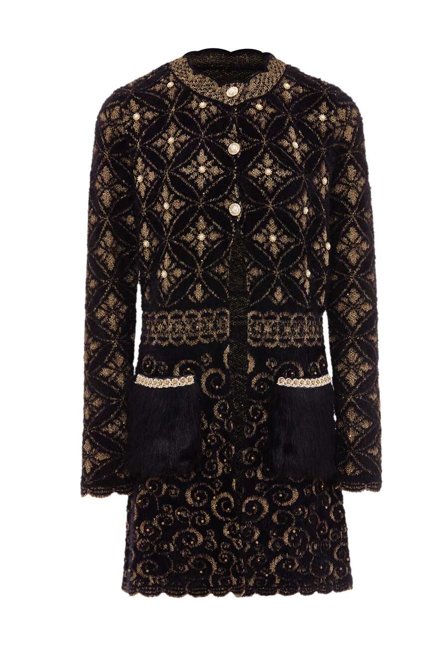 Вязаный кардиган faina, черный
Вязаный кардиган faina, черный