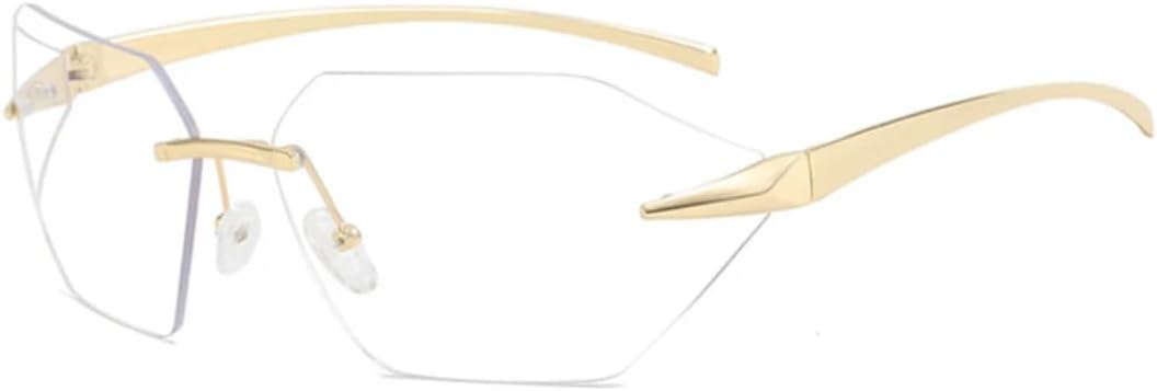 Панк-солнцезащитные очки без оправы с металлическими дужками, роскошные женские солнцезащитные очки, модные мужские солнцезащитные очки для летних путешествий и поездок, очки с защитой от УФ-излучения UV400 VVTWSSW, Gold Clear
Панк-солнцезащитные очки без оправы с металлическими дужками, роскошные женские солнцезащитные очки, модные мужские солнцезащитные очки для летних путешествий и поездок, очки с защитой от УФ-излучения UV400 VVTWSSW, Gold Clear