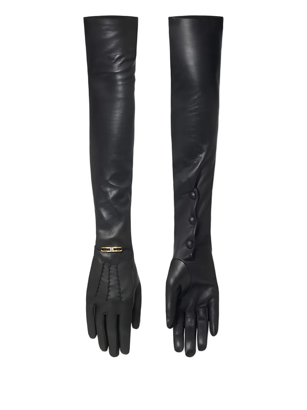 Перчатки с логотипом Elisabetta Franchi, черный
Перчатки с логотипом Elisabetta Franchi, черный