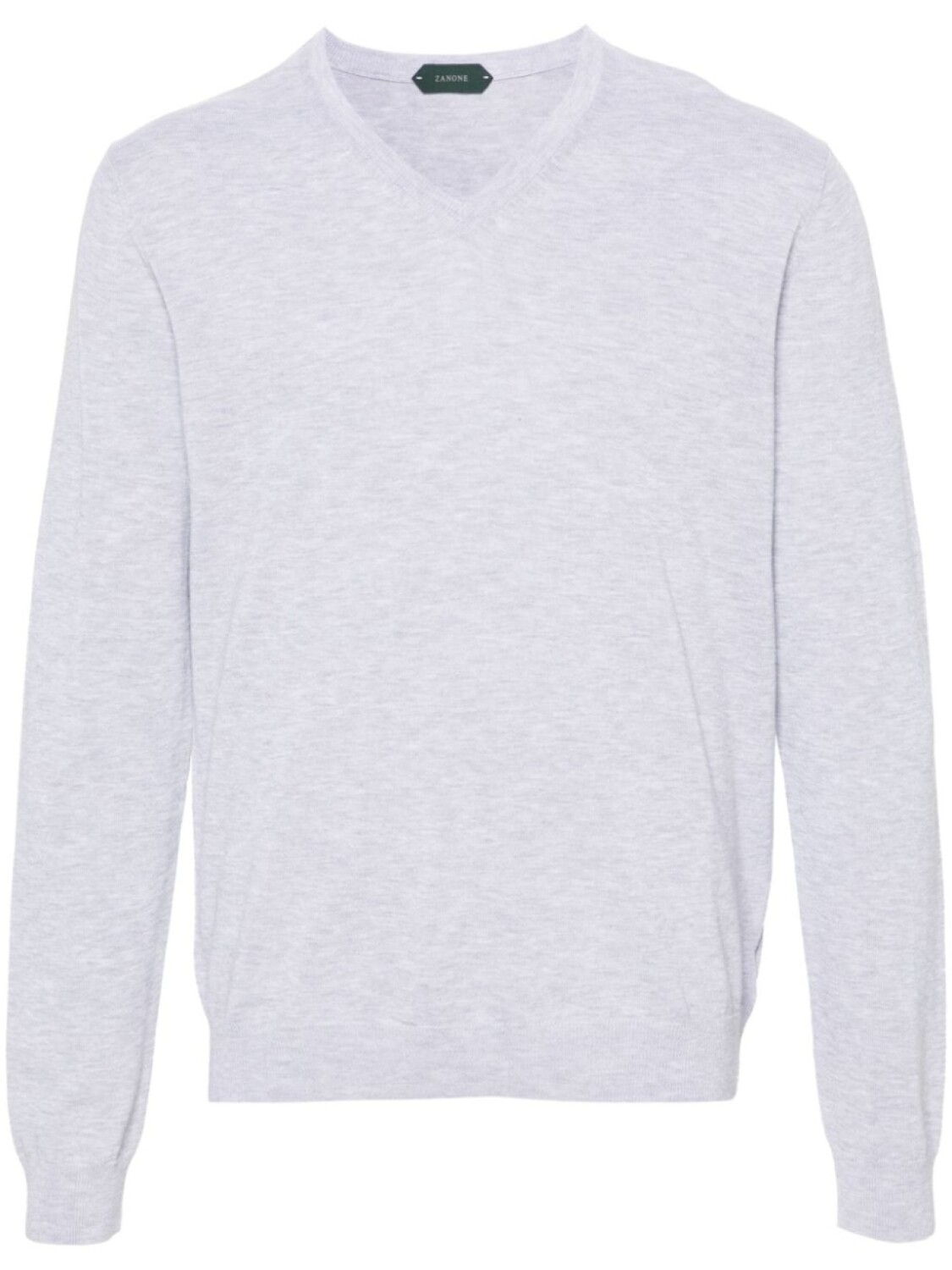 Меланжевый джемпер с V-образным вырезом Zanone, серый
Меланжевый джемпер с V-образным вырезом Zanone, серый