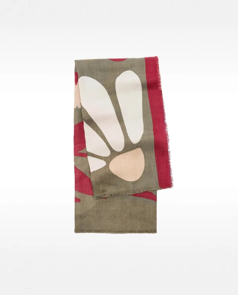 Платок с декоративной строчкой и цветочным принтом Parfois, хаки
Платок с декоративной строчкой и цветочным принтом Parfois, хаки