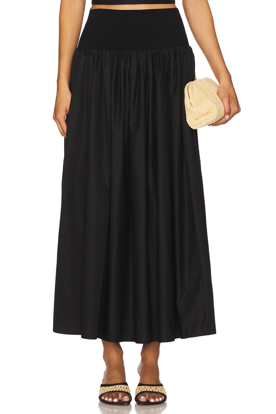 Юбка с вязаной кокеткой La Ligne, black
Юбка с вязаной кокеткой La Ligne, black