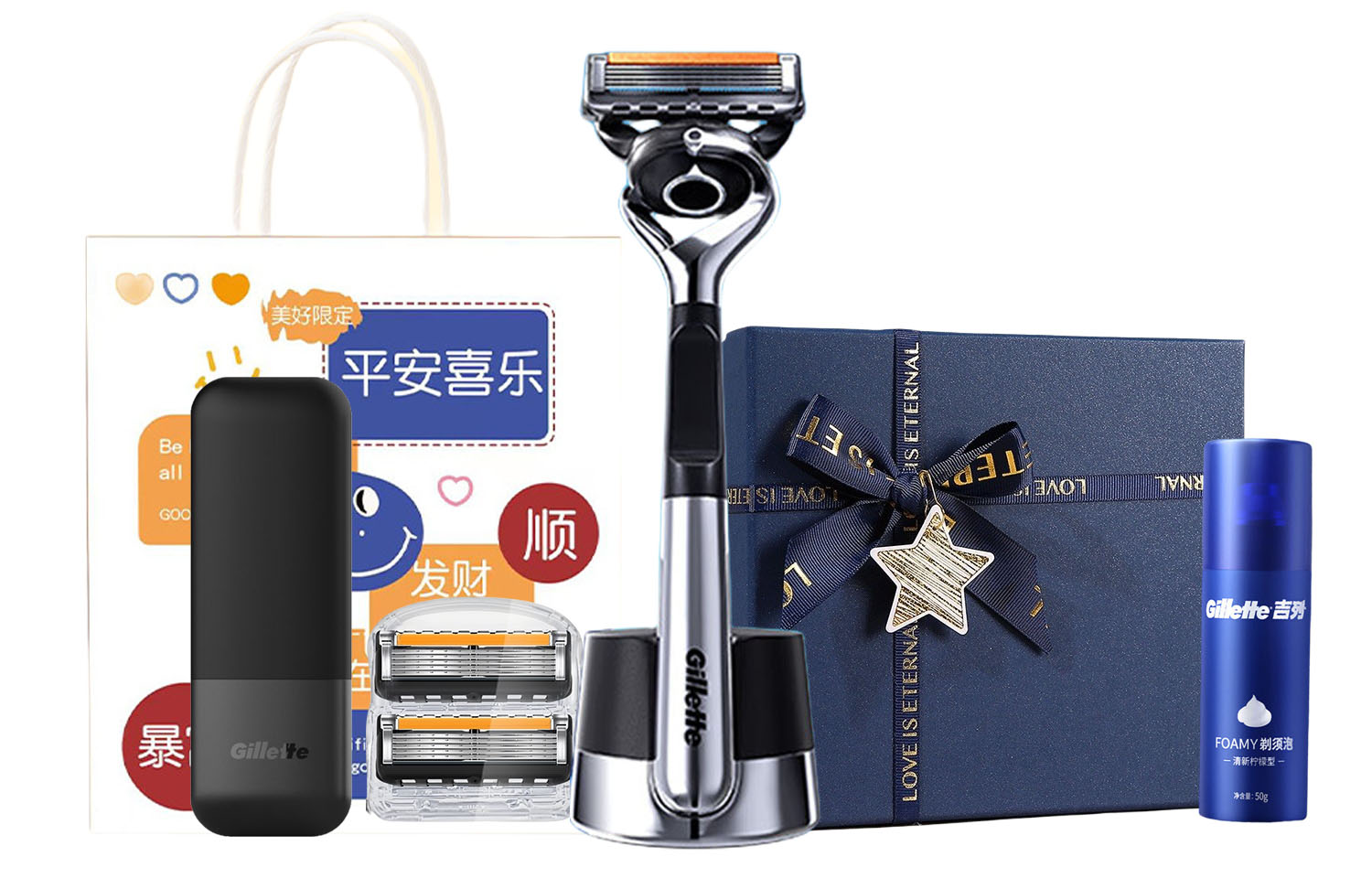 Мужская бритва от Subtle Sharpness To Smoothness Gillette, Fengyin Zhishun Gravity Box 2-Blade Overnight Wealth Box (Includes Shaving Foam+Magnetic Storage Box)
Мужская бритва от Subtle Sharpness To Smoothness Gillette, Fengyin Zhishun Gravity Box 2-Blade Overnight Wealth Box (Includes Shaving Foam+Magnetic Storage Box)